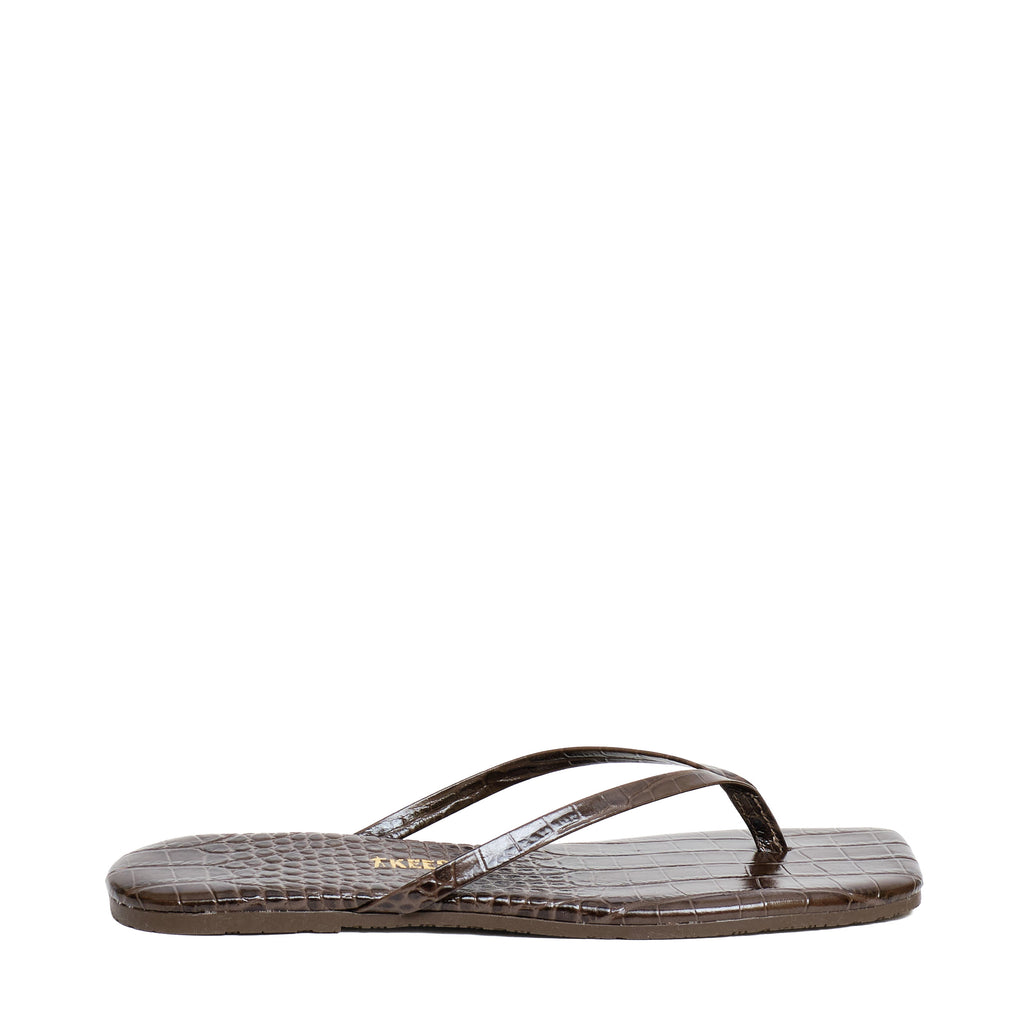 Infradito Square Toe Croc Lily