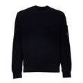 Brushed And Emerized Diagonal Fleece Crewneck Lens Sweatshirt