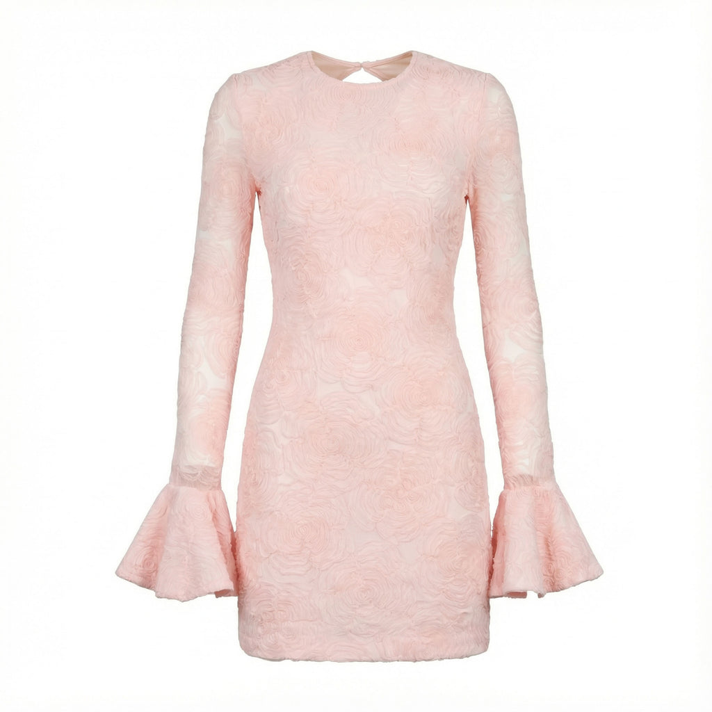 Rosana Mesh Frill Mini Dress