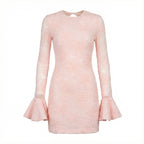 Rosana Mesh Frill Mini Dress