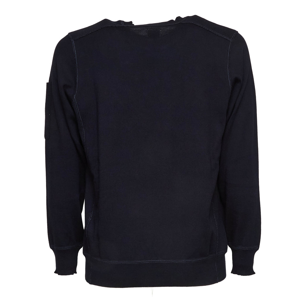 Cotton Sea Island Crewneck Lens Sweater