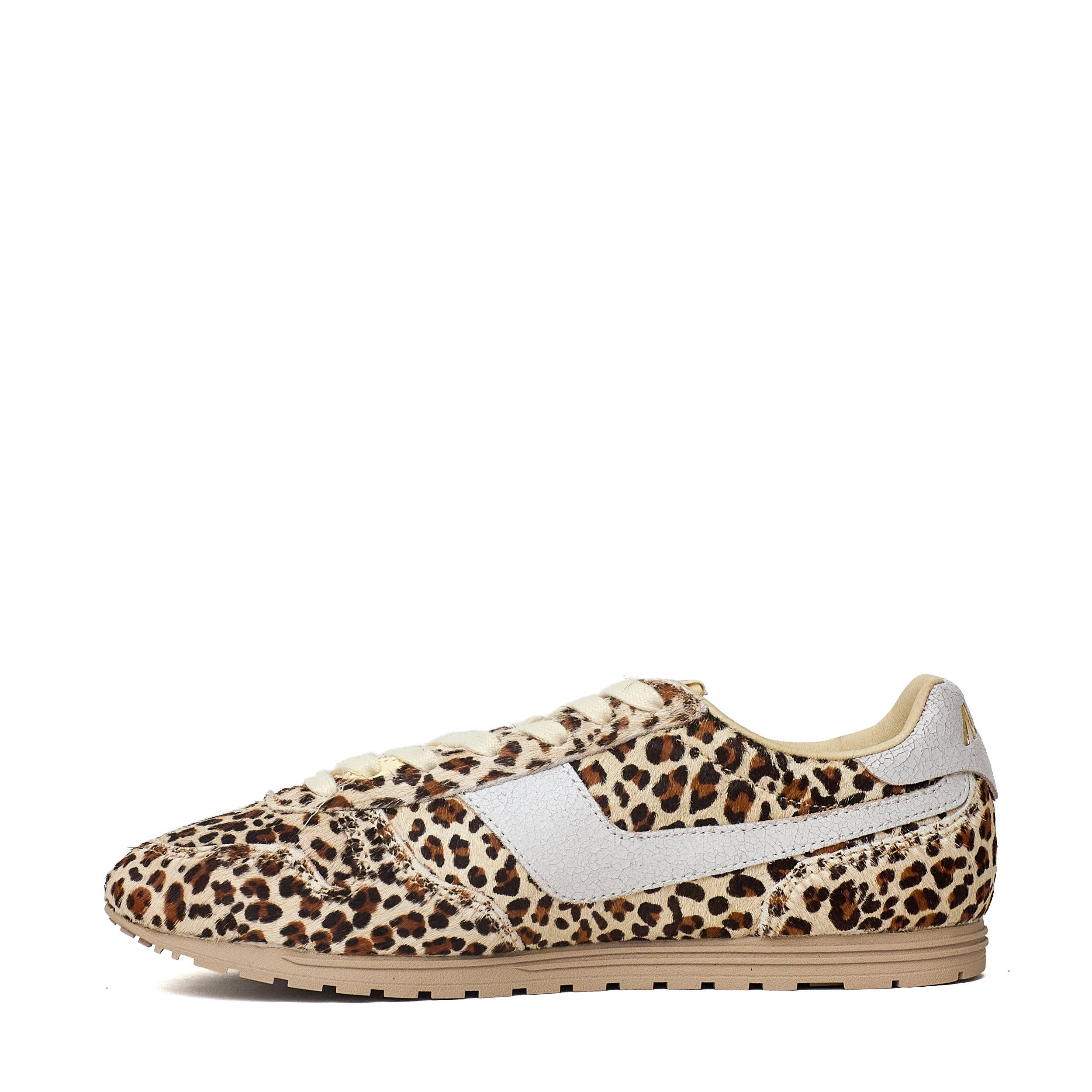 Sneakers Windspin Low In Pony, Crac Leo, Bianco