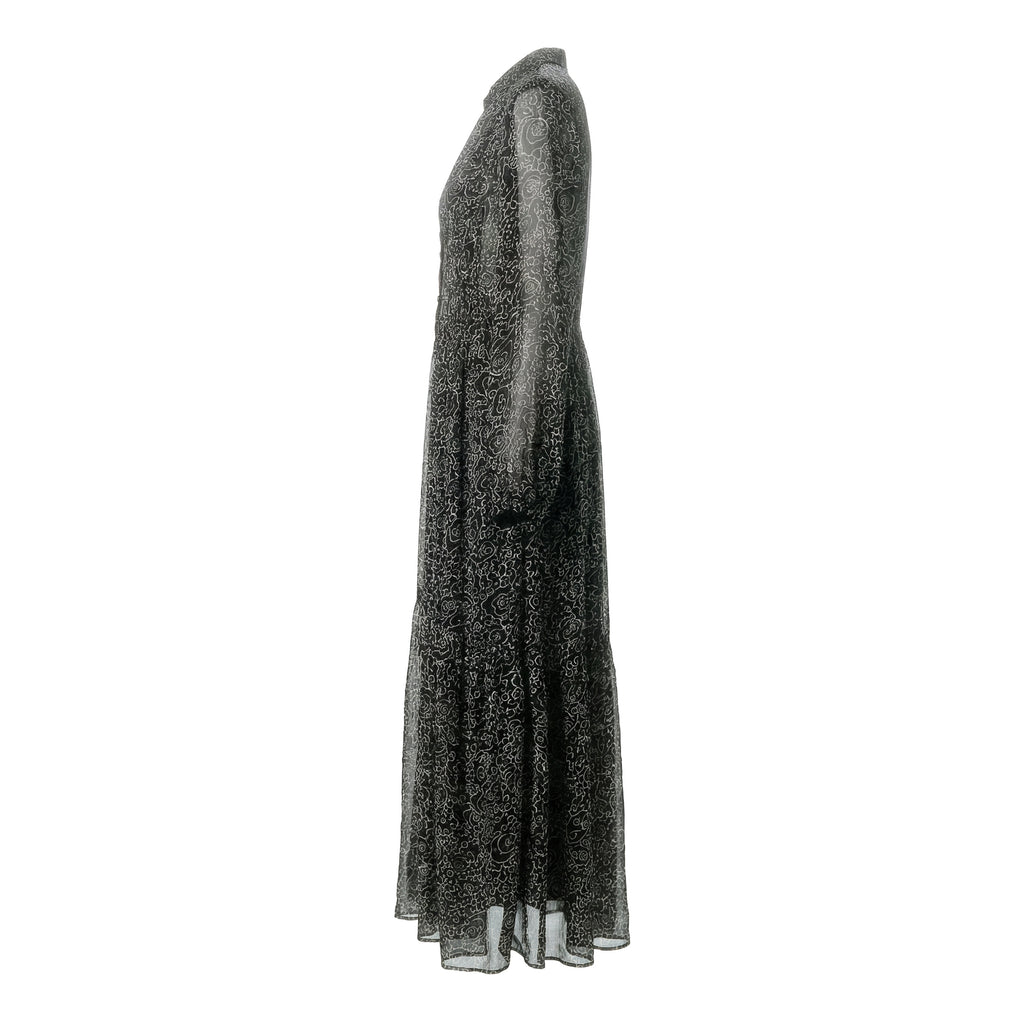 Briane Crinkled Chiffon Dress