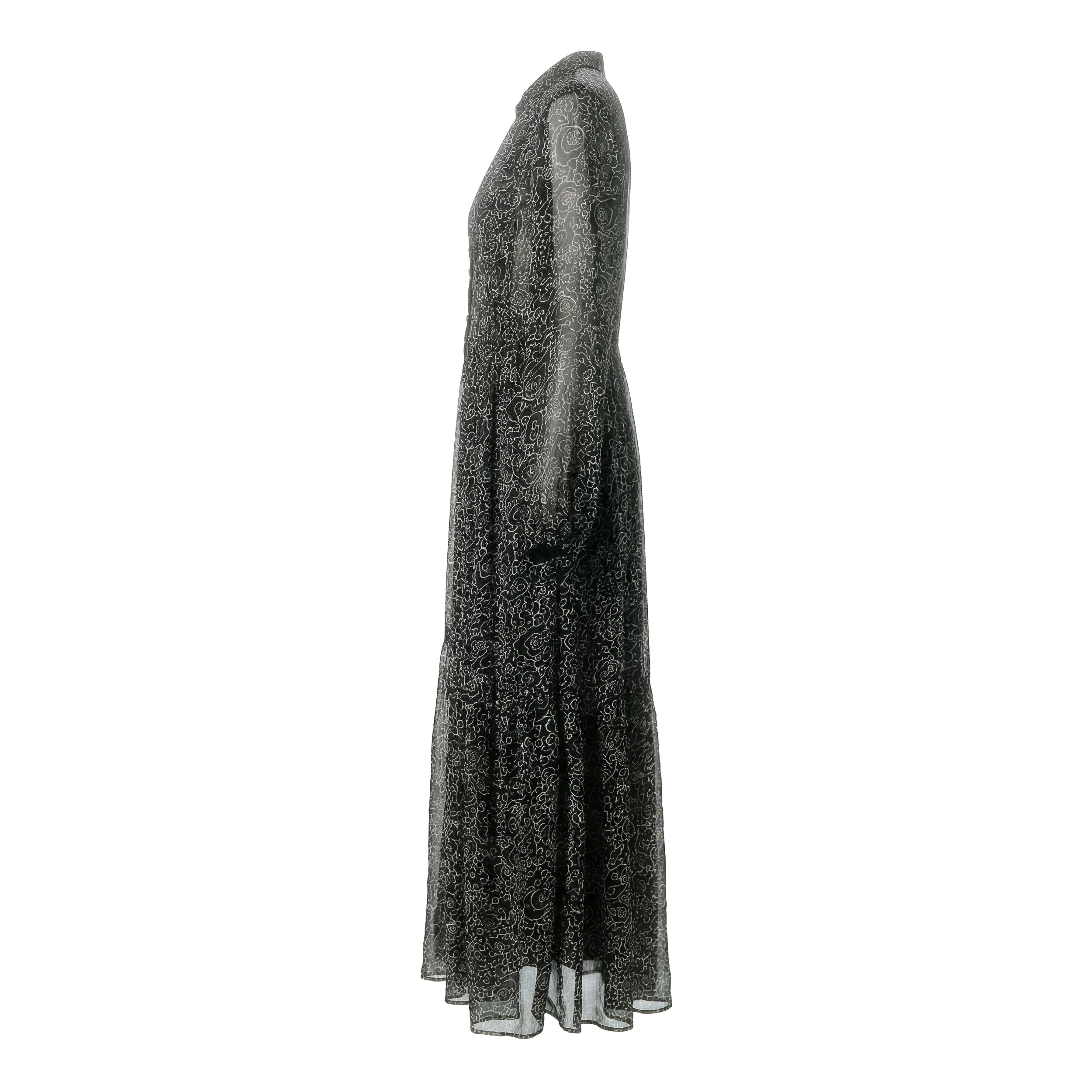 Briane Crinkled Chiffon Dress
