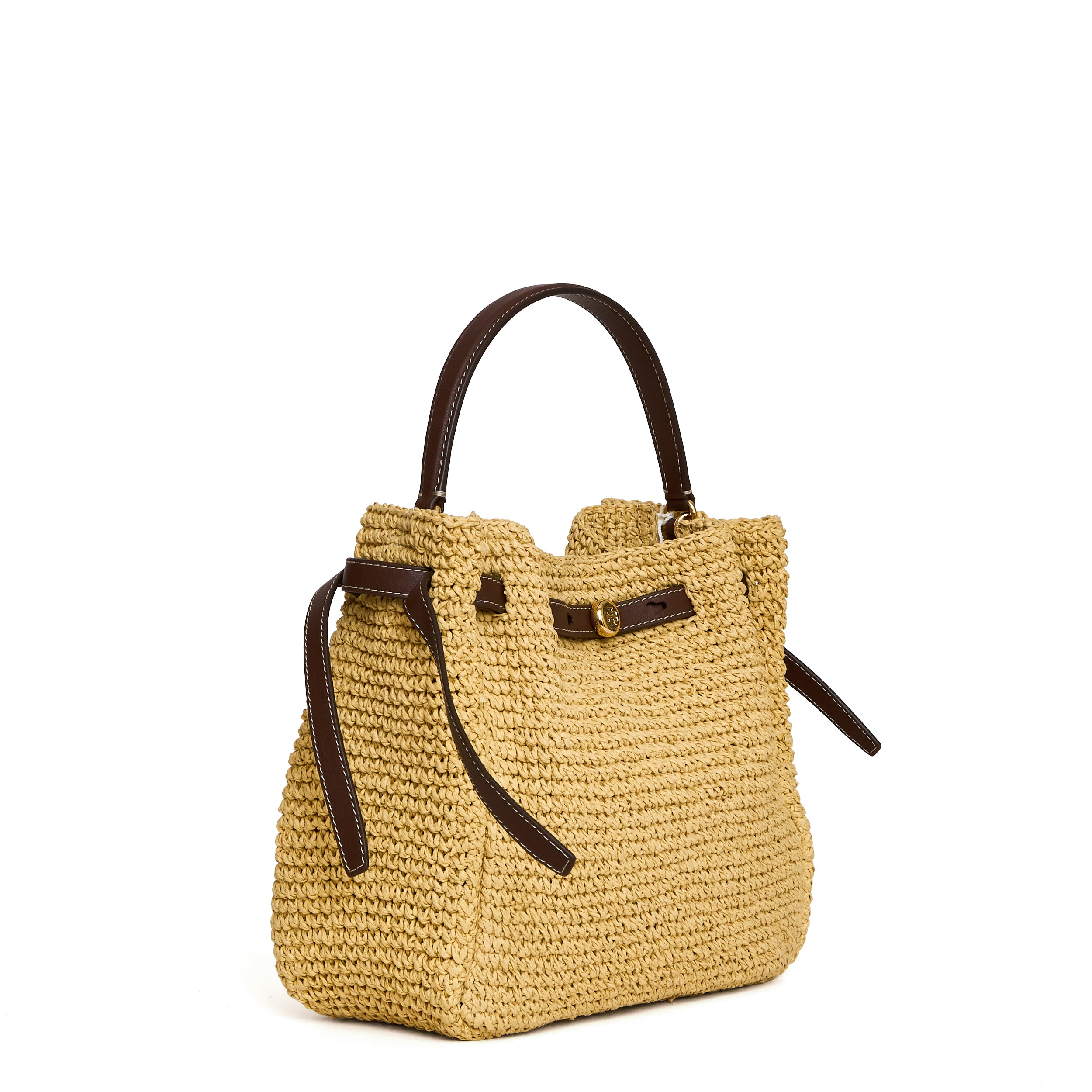 Romy Straw Bucket Bag