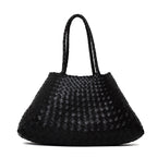 Santa Croce Big Tapered Leather Straps Shoulder Lenght Straps