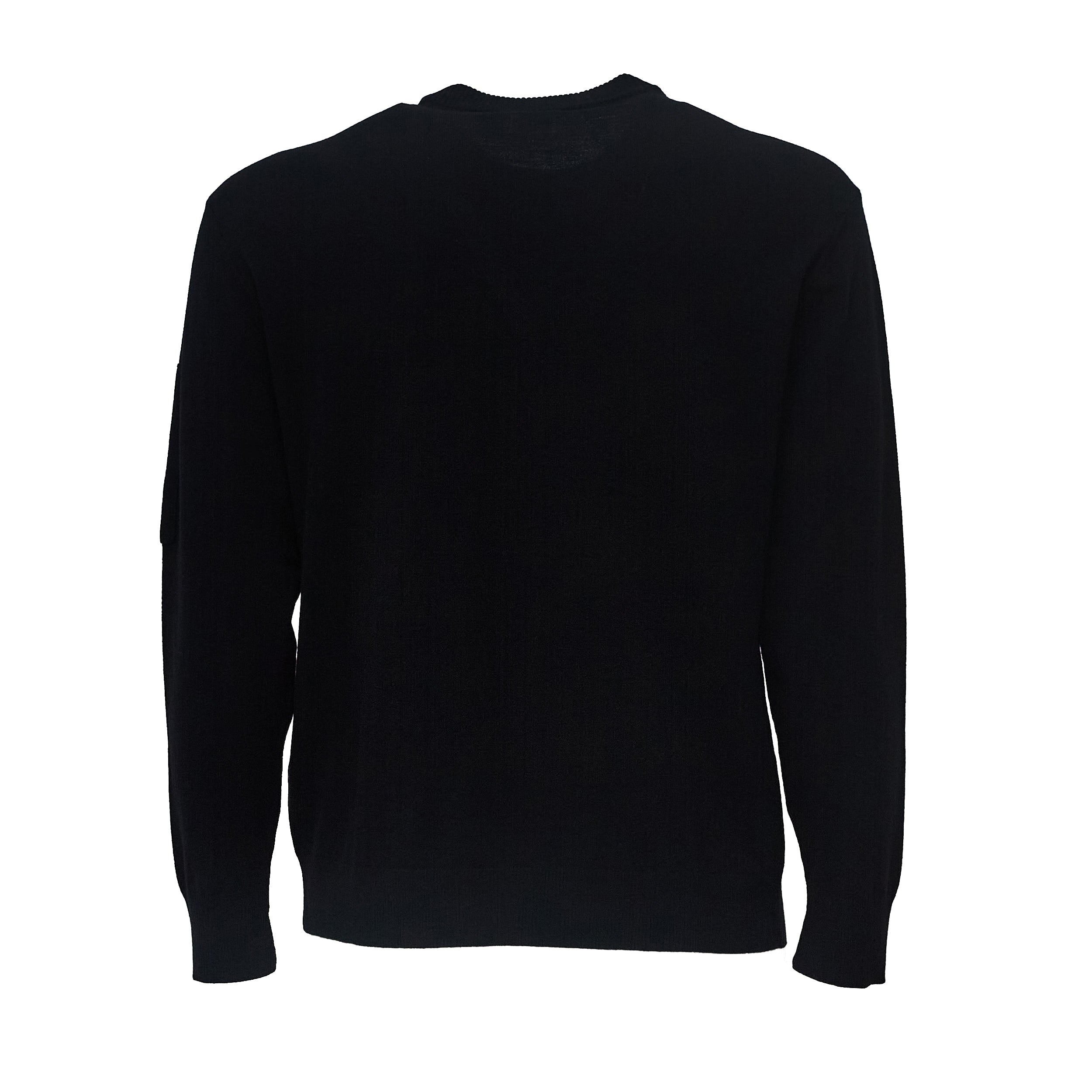 Extrafine Merino Wool Lens Crewneck Sweater