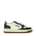 Sneakers Medalist Low In Pelle, Stampa Cocco Marshmallow, Verde
