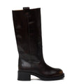 Sajan Vintage Effect Brown Leather Boots