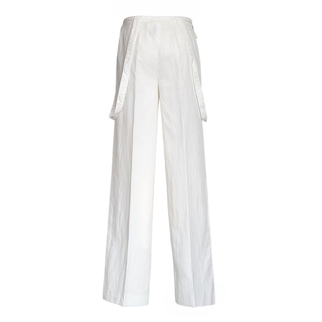 Pantaloni Tecla Wide Leg In Lino Lyocell