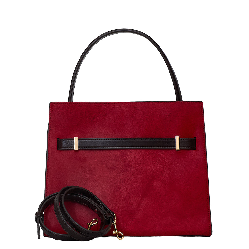 Lee Radziwill Haircalf Small Double Bag