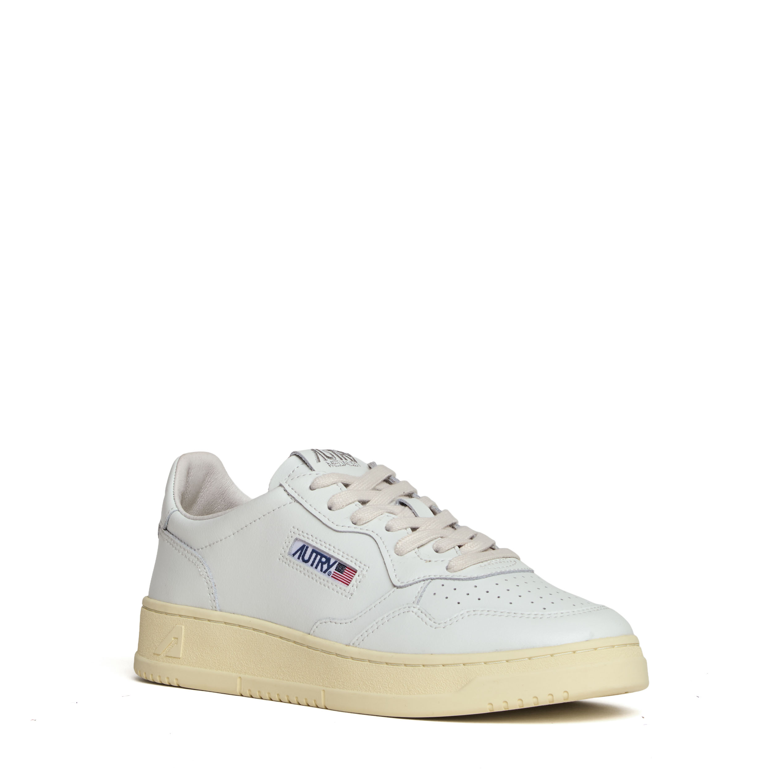 Sneakers Medalist Low In Pelle Bianca