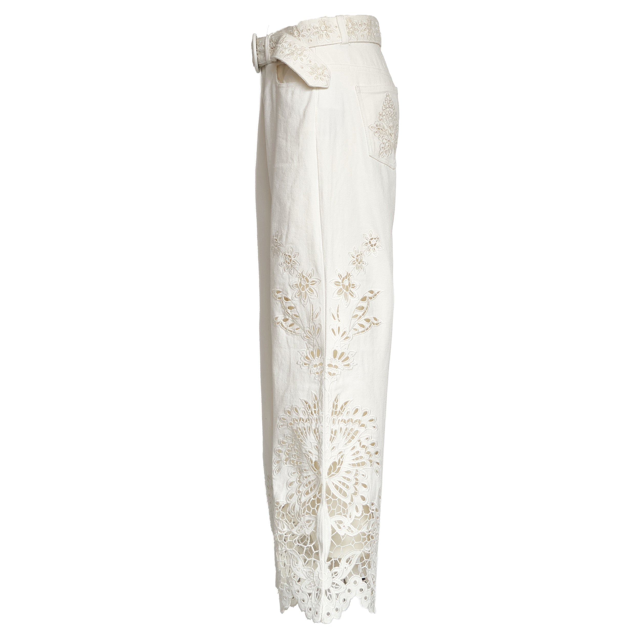 Boho Beauty Richielieu White Pants