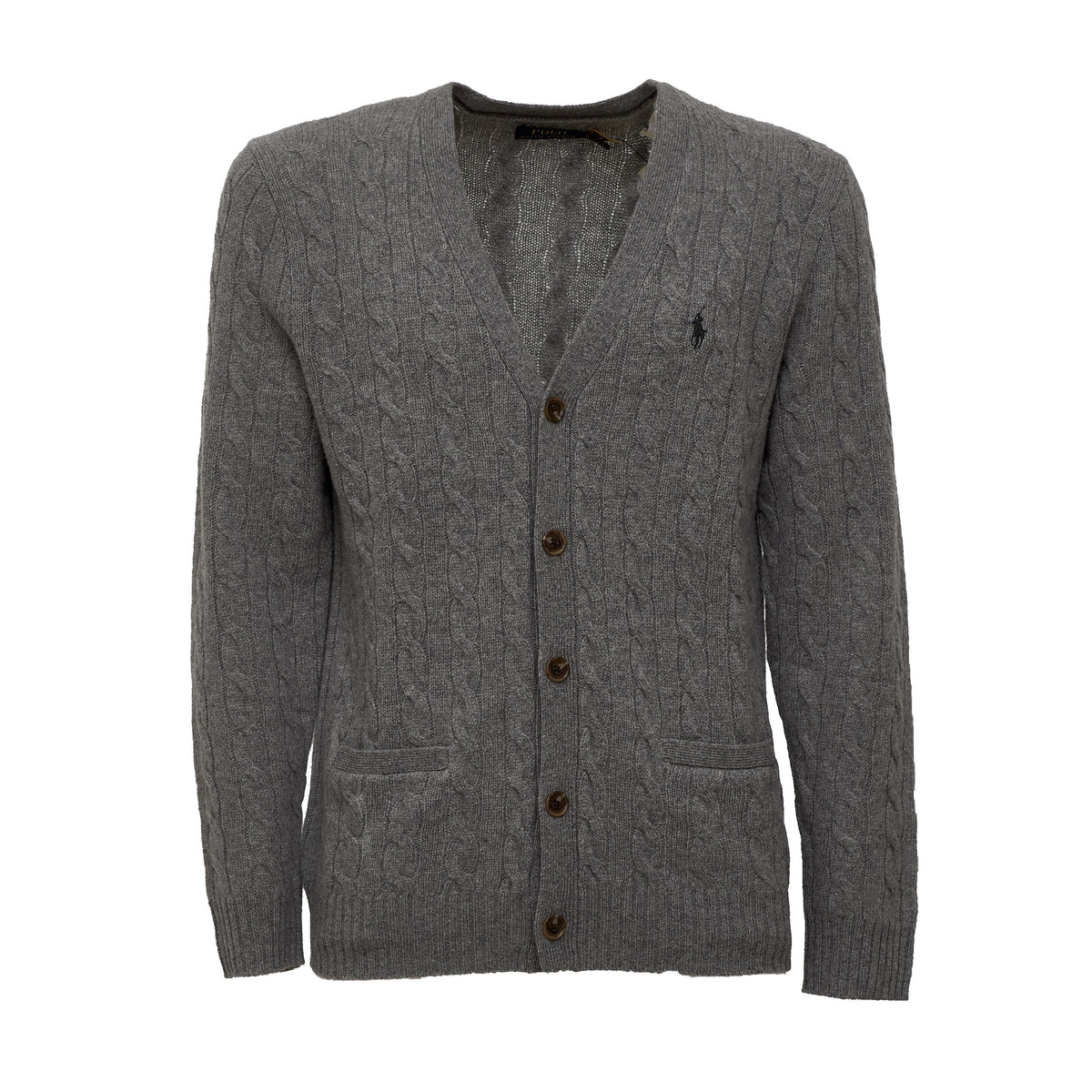 Cable-Knit Cardigan In Wool, Cashmere