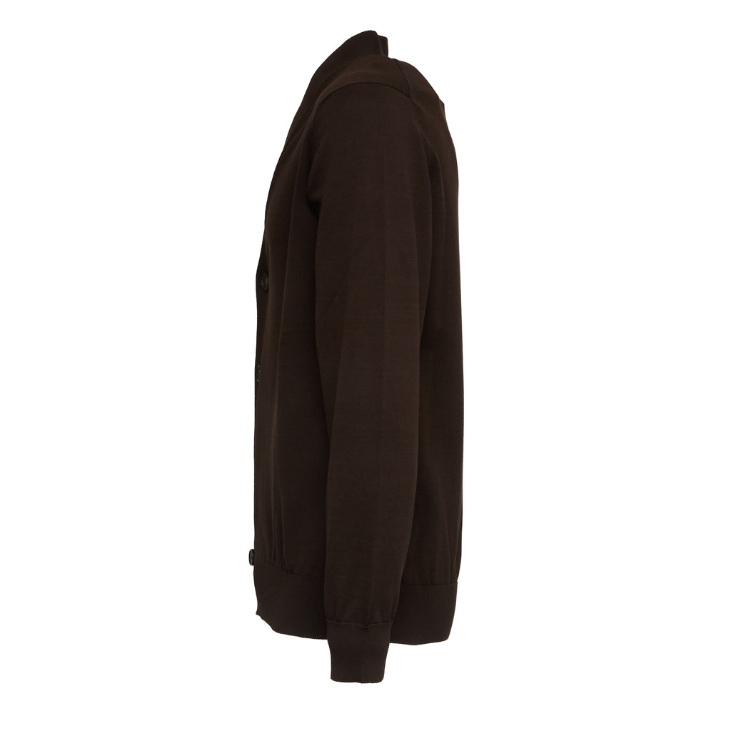 Cardigan In Crêpe Di Cotone