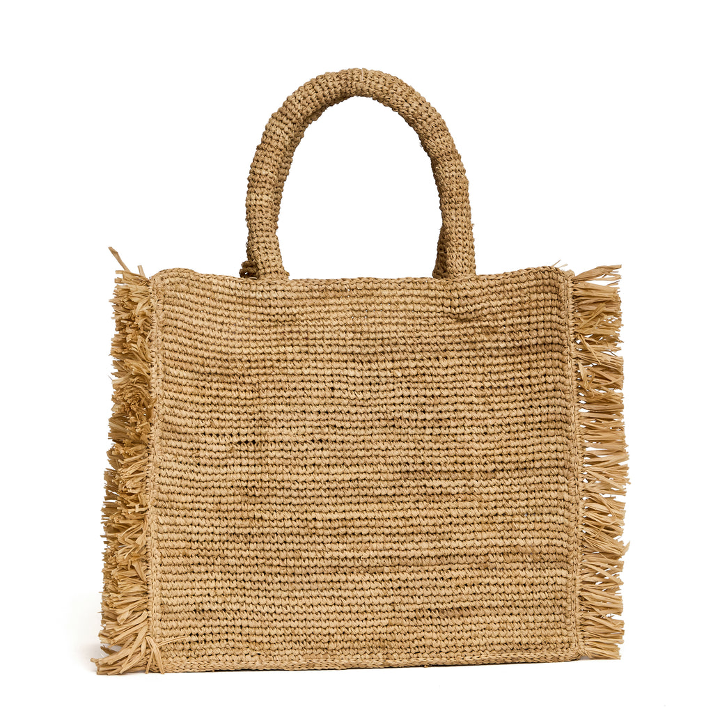 Borsa Colette Raffia Fringes