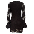 Rositana 3D Flower LS Mini Dress