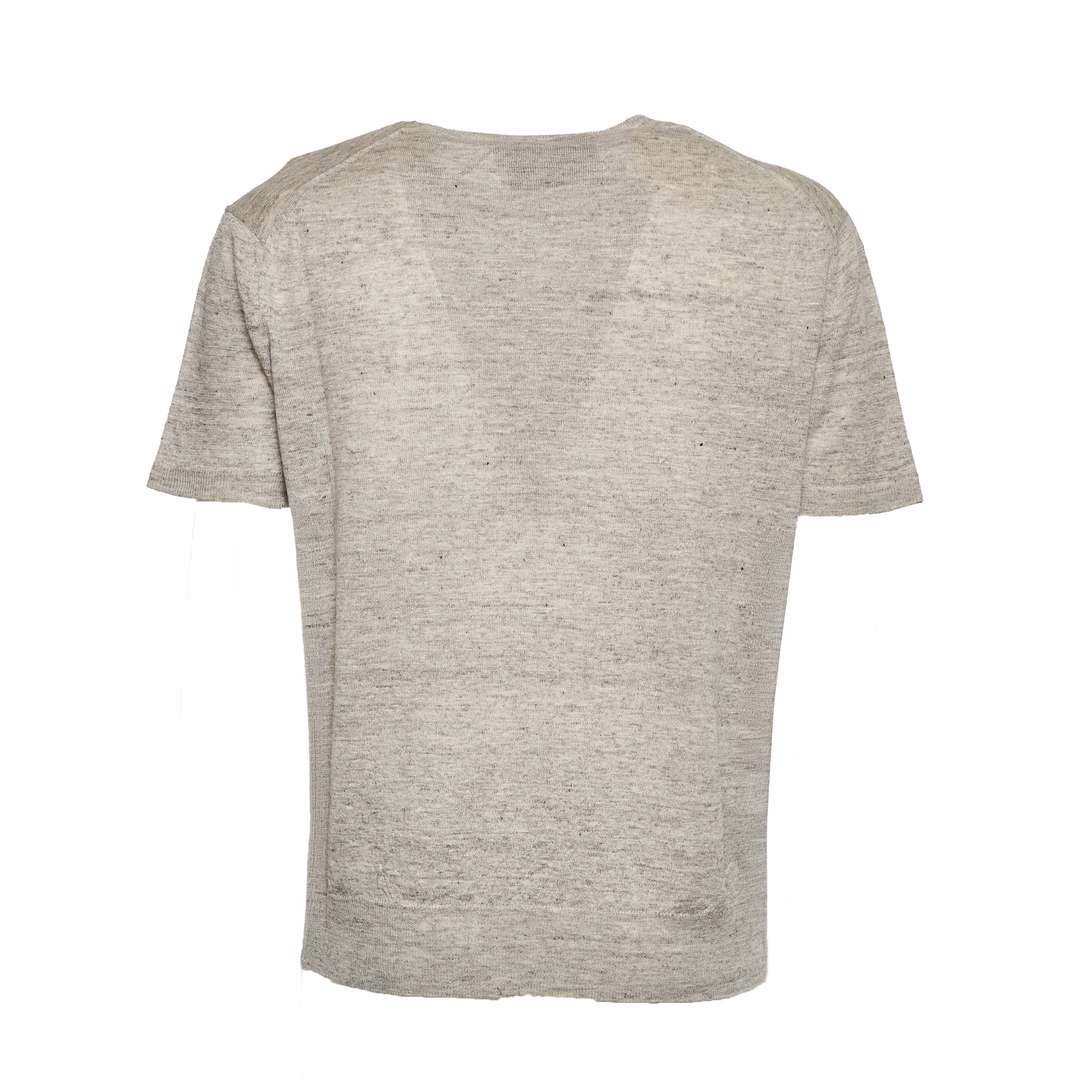T-Shirt In Misto Lino