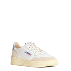 Sneakers Medalist Low In Pelle Bianca, Suede Beige