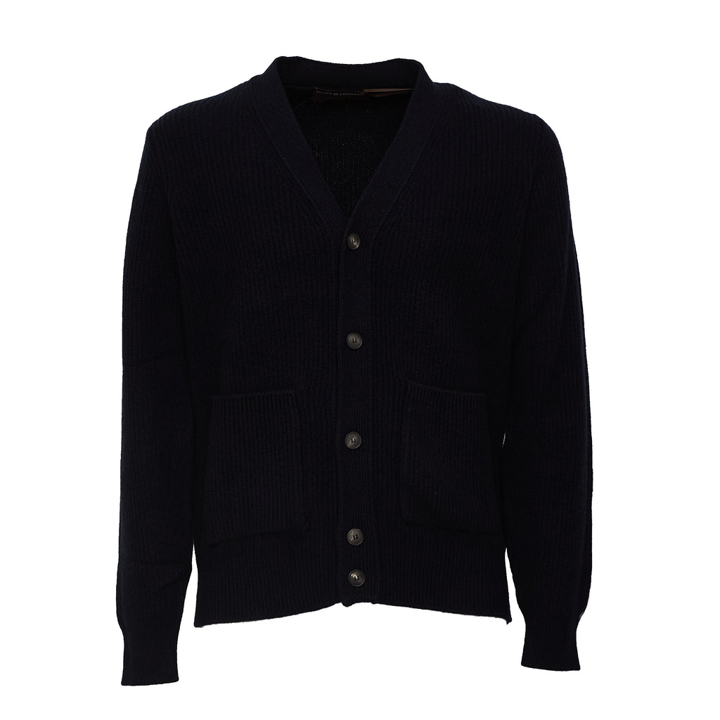 Cardigan Costa Inglese In Lana, Cashmere