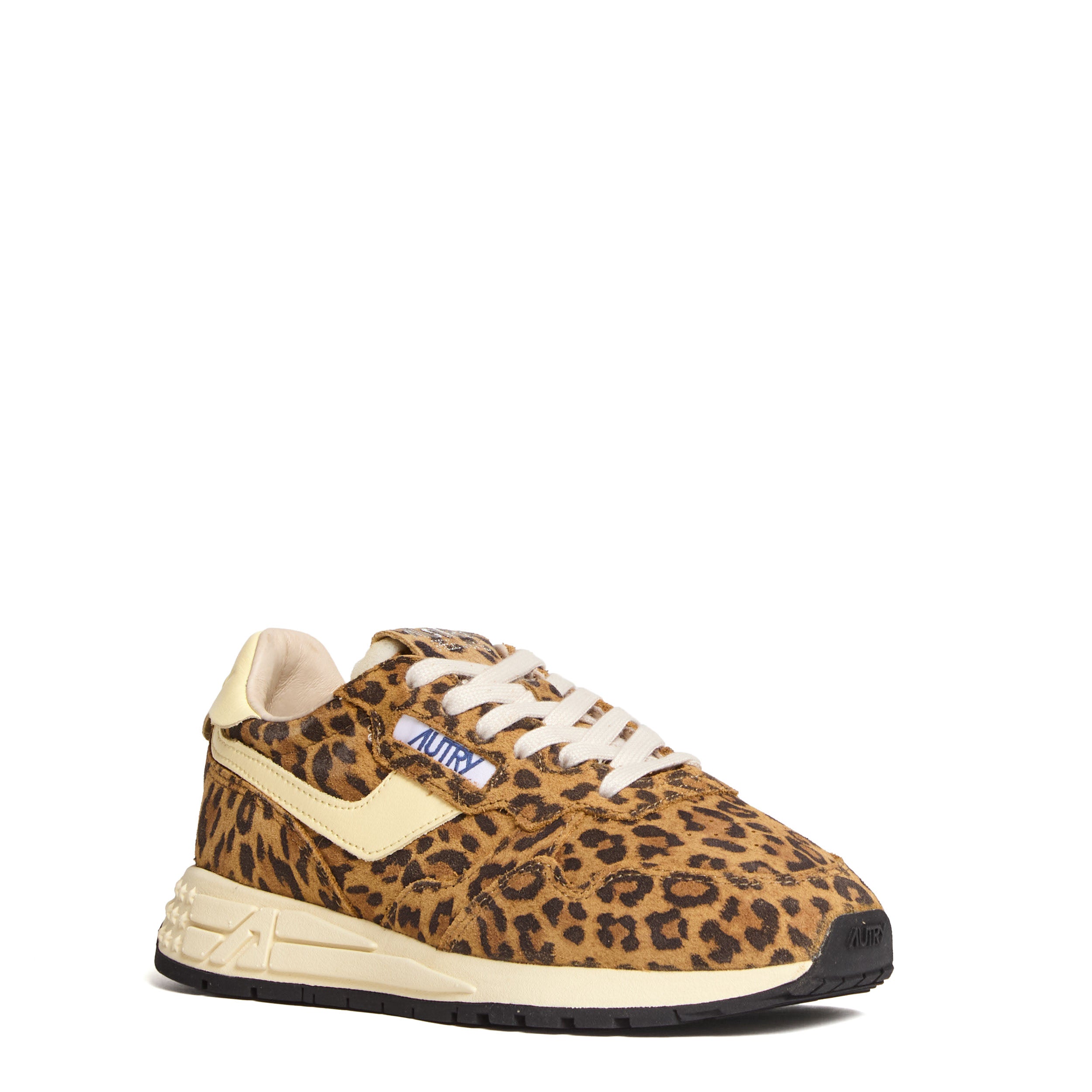 Sneakers Reelwind Low In Pelle, Suede Leopard