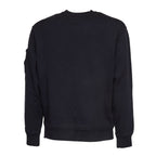 Cotton Diagonal Fleece Crewneck Lens Sweatshirt