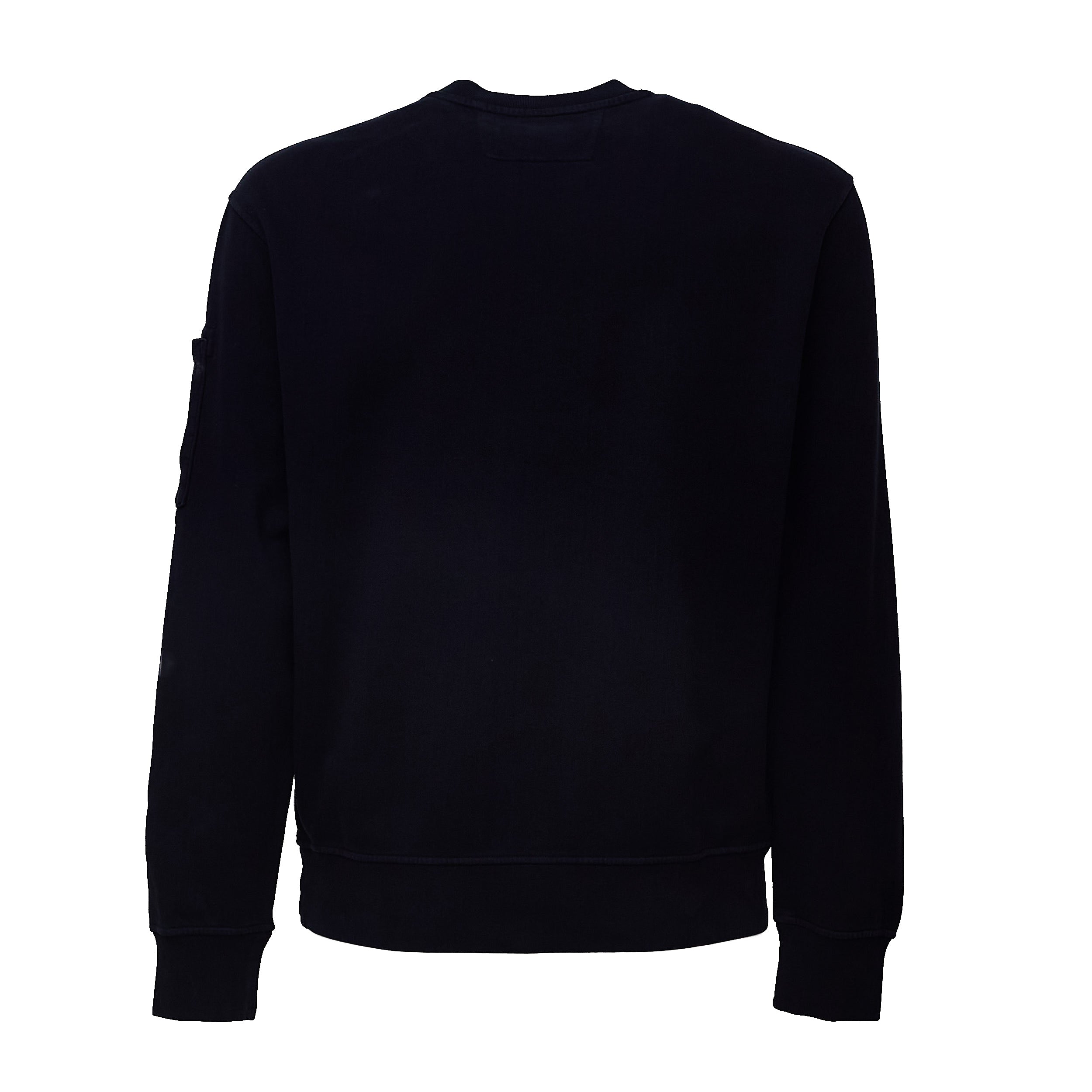 Brushed And Emerized Diagonal Fleece Crewneck Lens Sweatshirt
