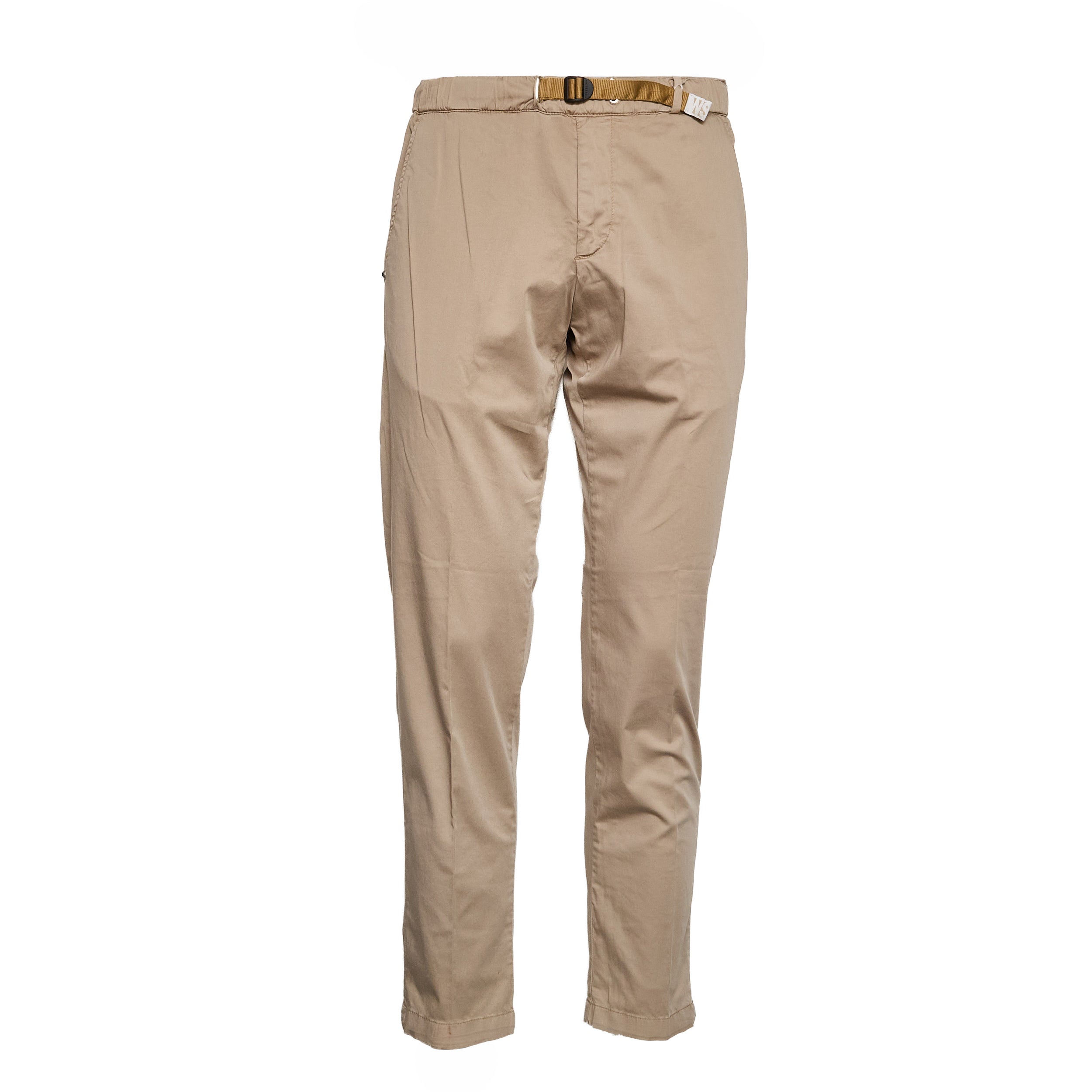 Pantaloni Lunghi In Cotone Satin Con Coulisse