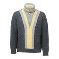 Half Zipped Trucker Sweater