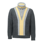 Half Zipped Trucker Sweater