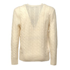 Cable-Knit Crewneck Pullover In Wool, Cashmere