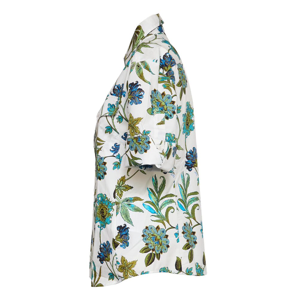 Camicia In Popeline Con Stampa Fiori Fay