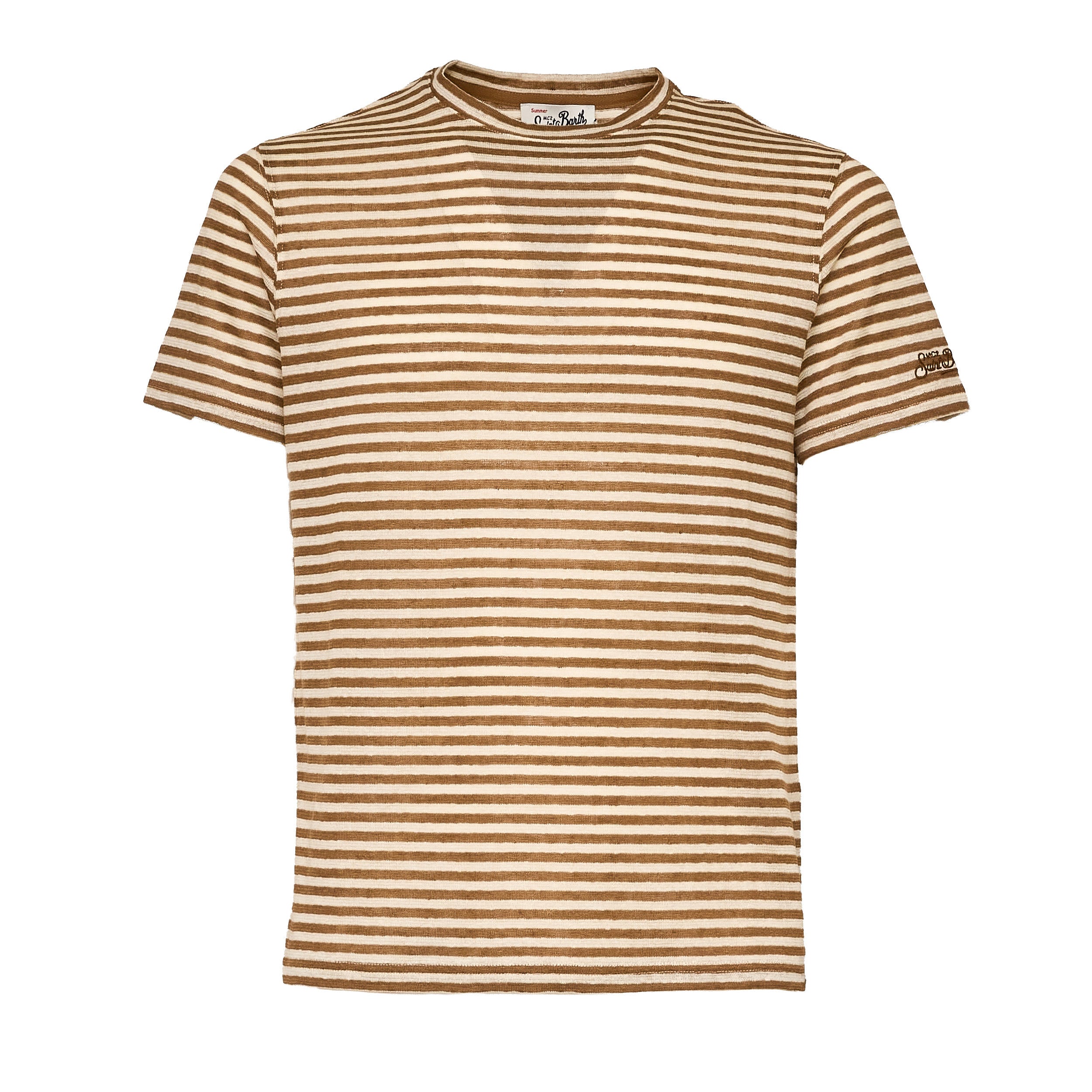T-Shirt Dover Stripes Cotone, Lino