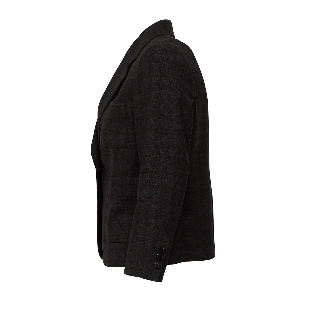 Bamis Jacket Yarn Dyed Abstract Check Wool