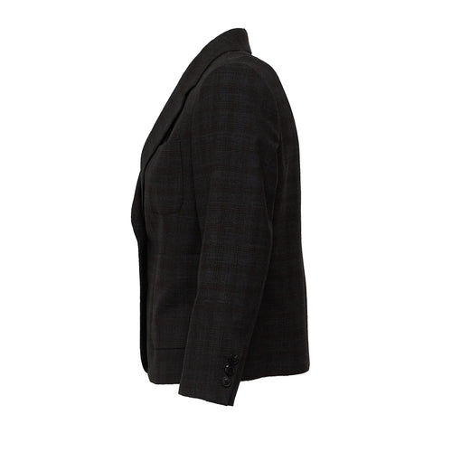 Bamis Jacket Yarn Dyed Abstract Check Wool