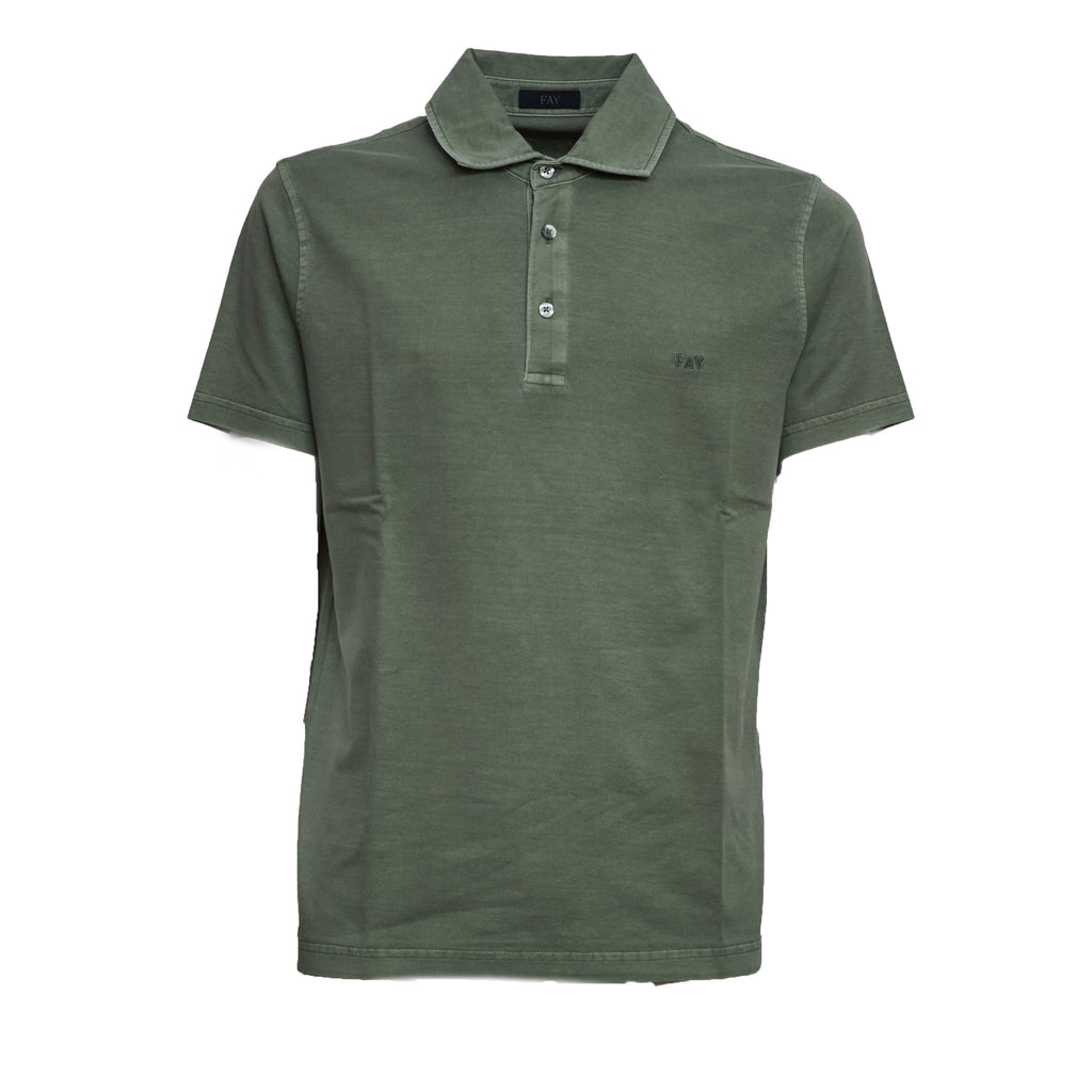 Polo In Jersey Garment Dyed