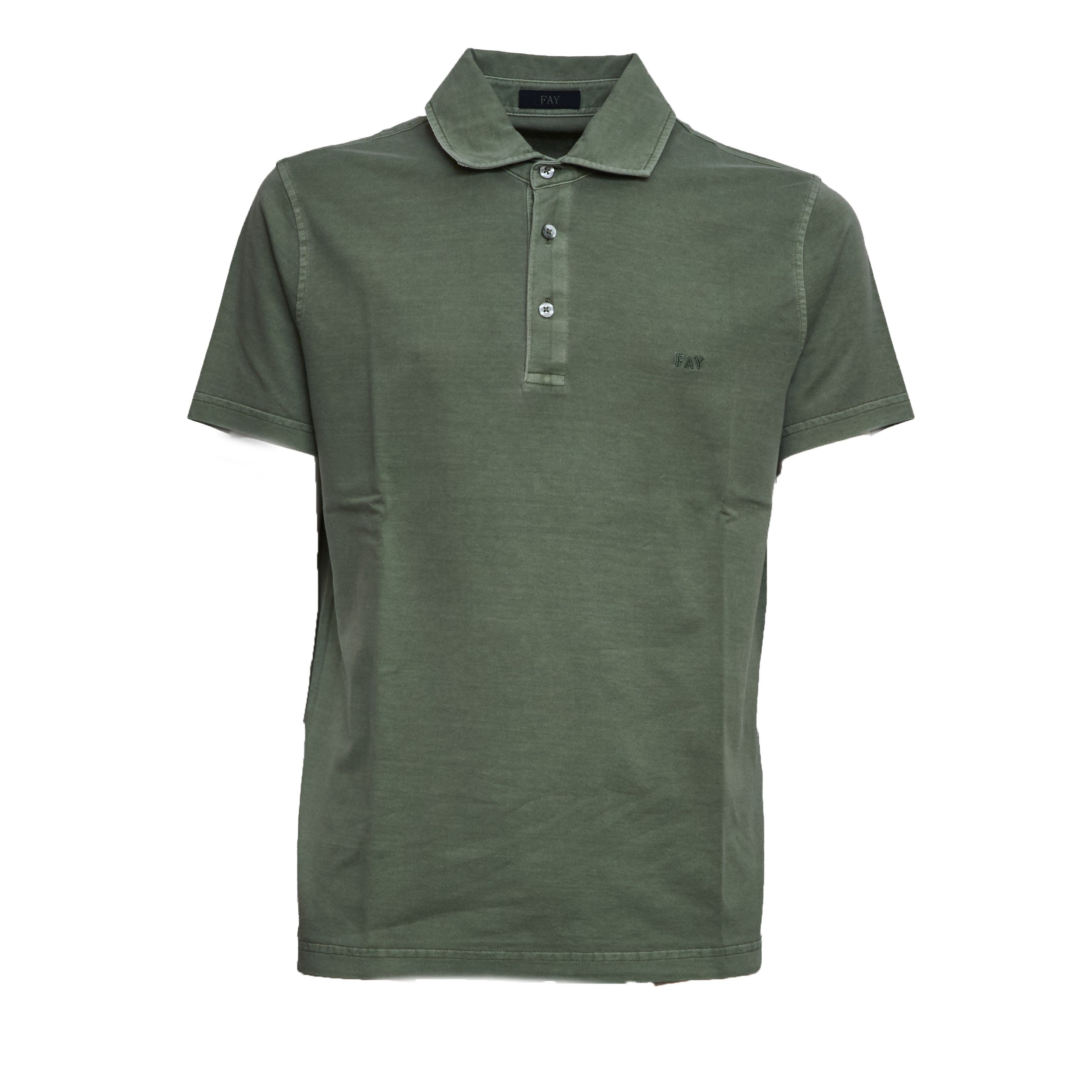 Polo In Jersey Garment Dyed