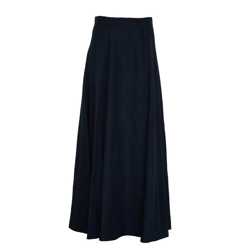 Viscose Linen Long Skirt