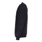 Cotton Diagonal Fleece Crewneck Lens Sweatshirt