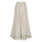 Gonna Pallina In Chiffon Poly Stampa Pois