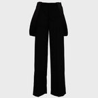 Pantaloni Kara Wide Leg In Gabardina Misto Lana