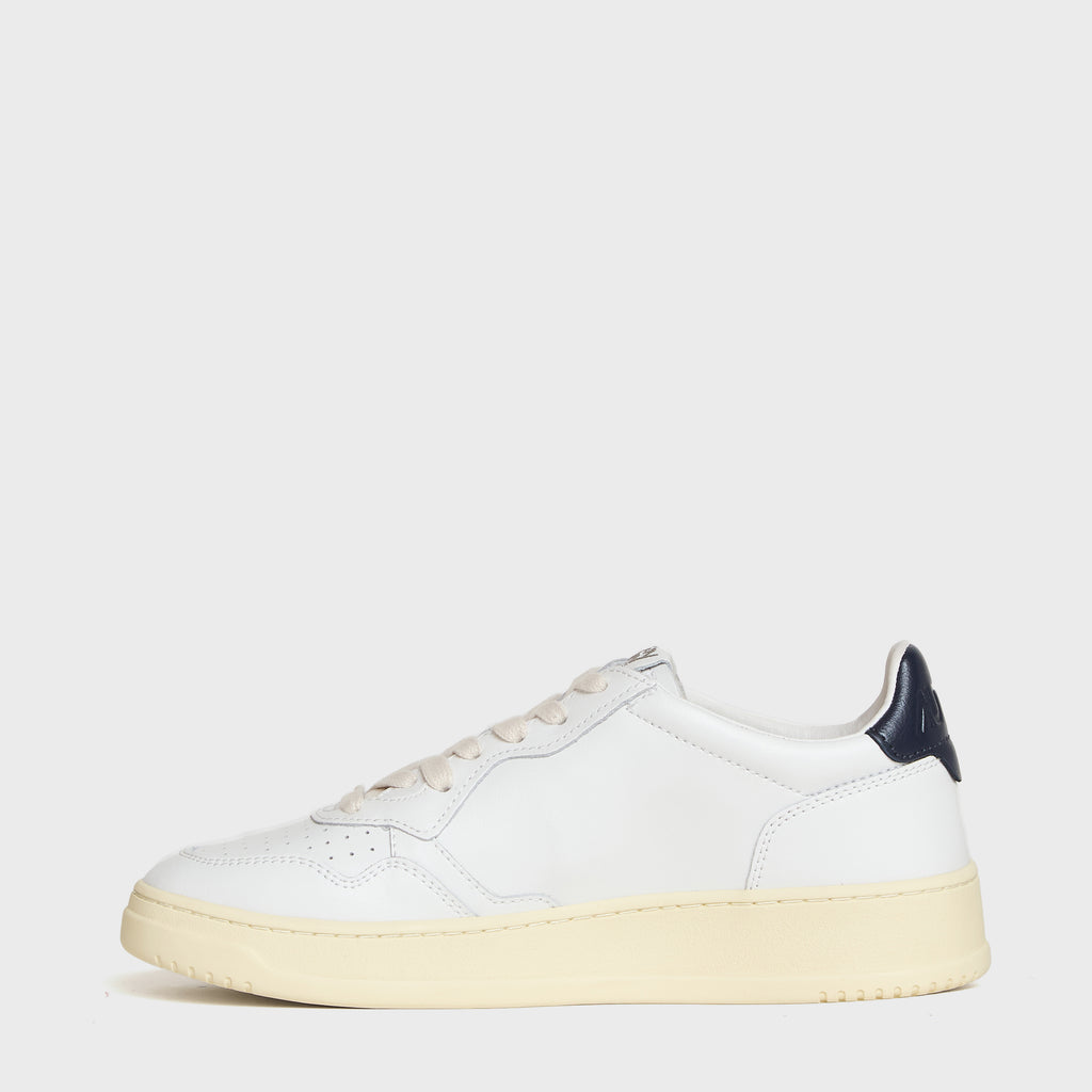 Sneakers Medalist Low In Pelle Bianca, Space