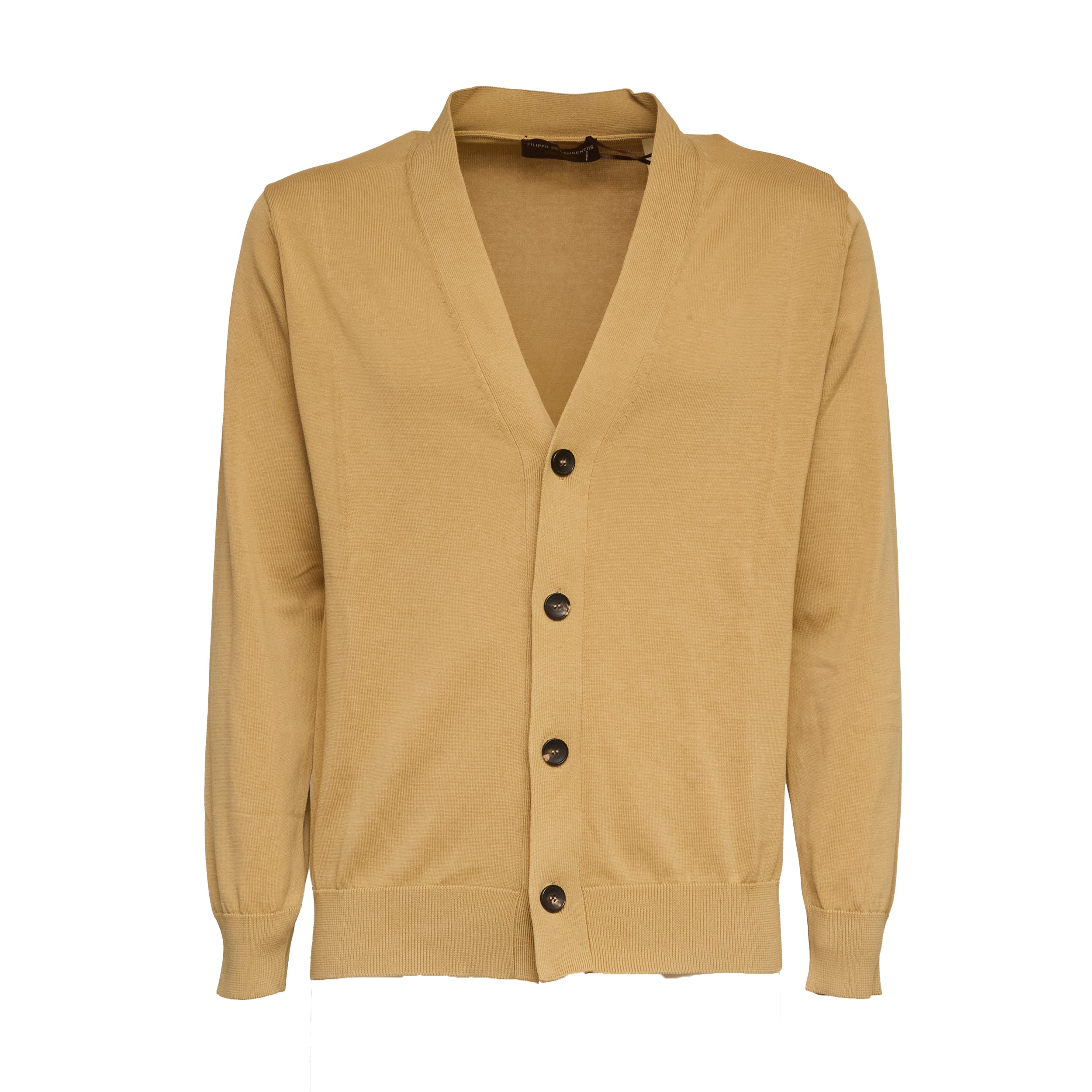 Cardigan In Crêpe Di Cotone