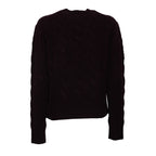 Cable Knit Crewneck Sweater Wool, Cashmere Blend
