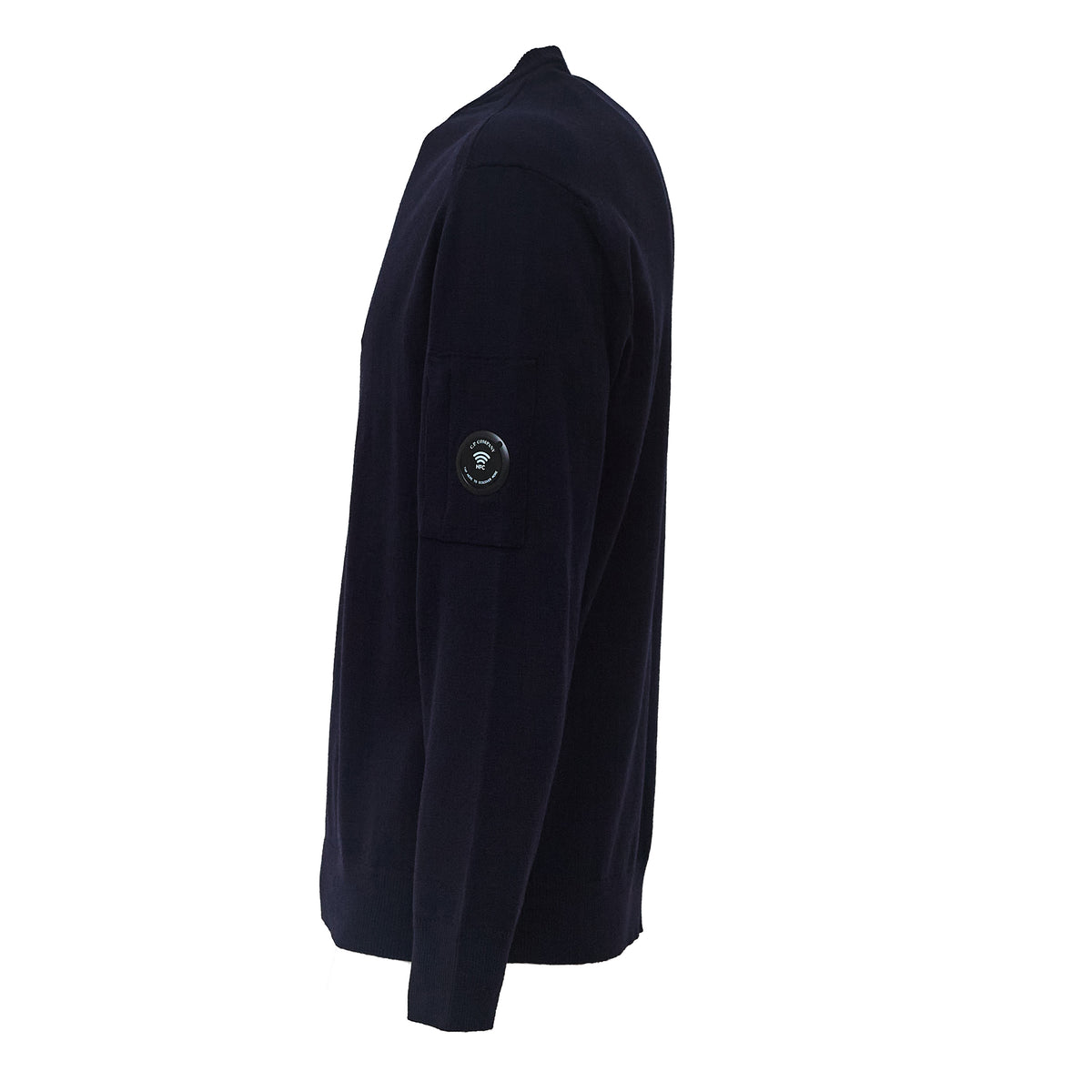 Extrafine Merino Wool Lens Crewneck Sweater