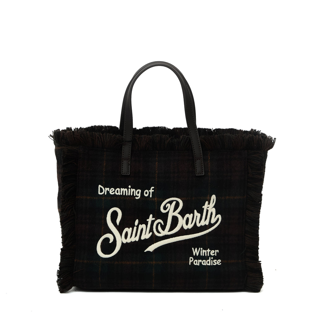 Colette Wool Hand Bag With Strap