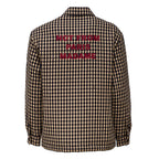 Check Overshirt With Slogan