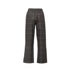 Pantaloni Lunghi Vischio In Flanella Pura Lana