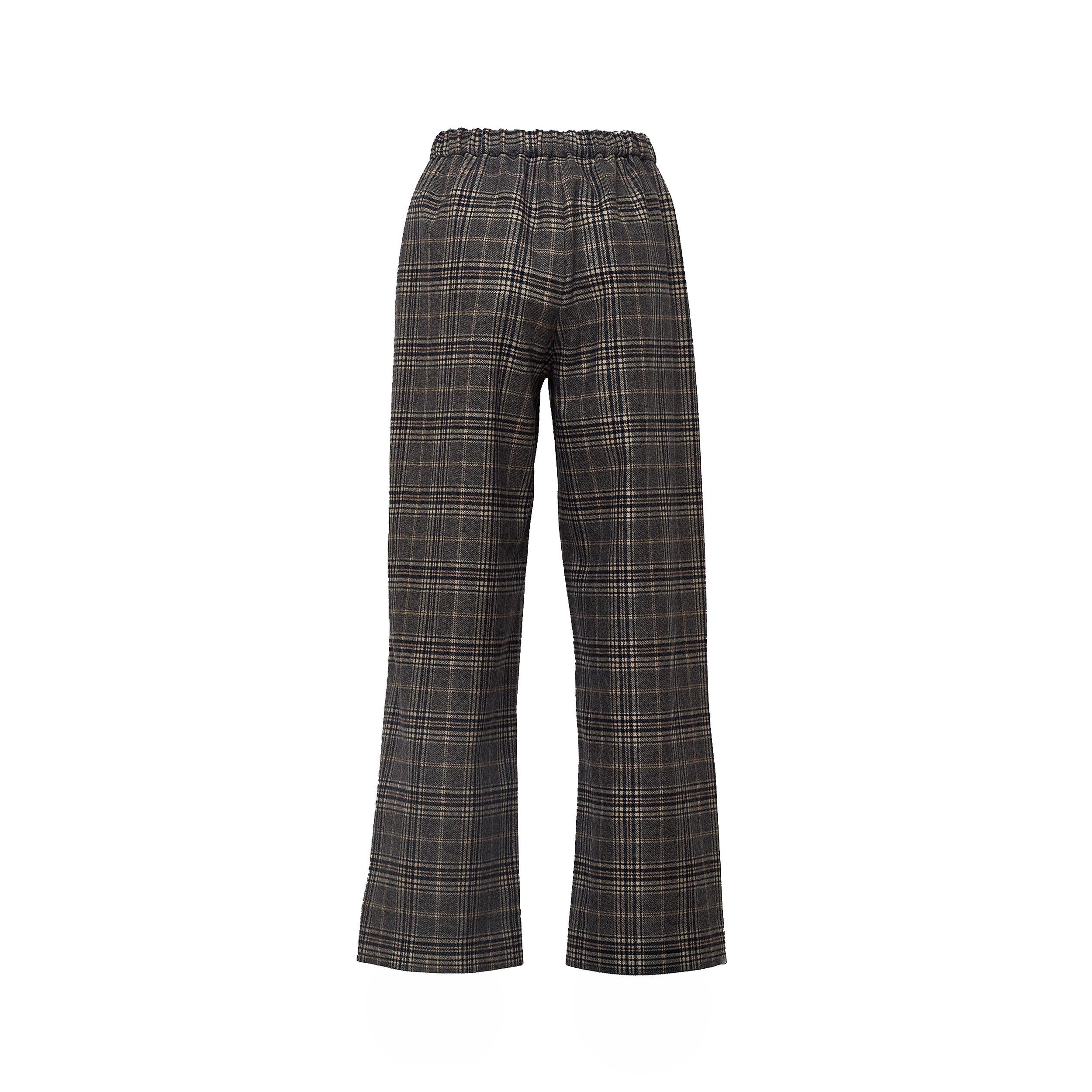 Pantaloni Lunghi Vischio In Flanella Pura Lana