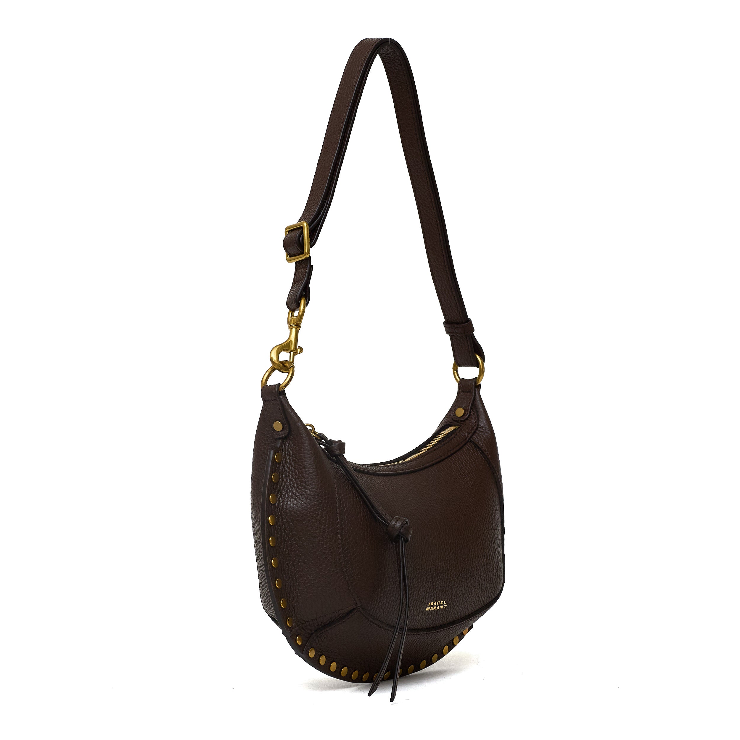 Oskan Moon Grain Leather Shoulder Bag